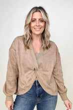 Load image into Gallery viewer, Twist Detail Reversible Oversized Sweatshirt With Pockets