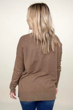 Load image into Gallery viewer, Zenana Front Seam Light Knit Sweater
