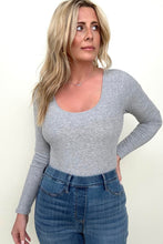 Load image into Gallery viewer, Fawnfit Ribbed Built-In Bra Long Sleeve Bodysuit