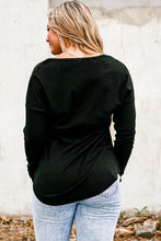 Load image into Gallery viewer, Heart V-Neck Long Sleeve Tee