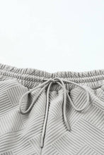 Load image into Gallery viewer, Timeless Textured Crewneck Top and Drawstring Shorts Set