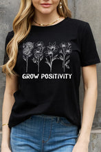 Load image into Gallery viewer, Simply Love GROW POSITIVITY Graphic Cotton Tee
