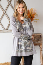 Load image into Gallery viewer, Hopely Long Sleeve Hoodie with Contrasted Detailing