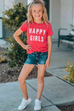 Load image into Gallery viewer, Girls Letter Graphic Short Sleeve T-Shirt
