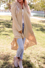 Load image into Gallery viewer, High-Low Open Front Cardigan with Pockets