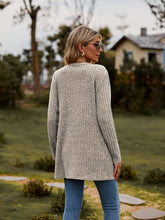 Load image into Gallery viewer, Ribbed Button-UP Cardigan with Pockets