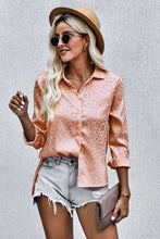 Load image into Gallery viewer, Turn-Down Collar Embossed Button Shirt