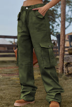 Load image into Gallery viewer, Loose Fit Long Jeans with Pockets