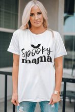 Load image into Gallery viewer, Spooky Mama Halloween Bat Graphic Tee