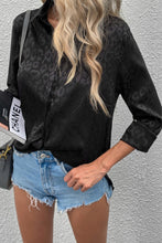 Load image into Gallery viewer, Turn-Down Collar Embossed Button Shirt
