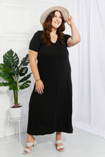 Load image into Gallery viewer, Zenana Simple Wonder Full Size Pocket Maxi Dress in Black
