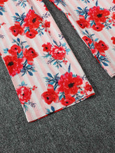 Load image into Gallery viewer, Floral Asymmetrical Neck Tie Belt Jumpsuit