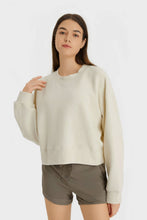 Load image into Gallery viewer, Textured Dropped Shoulder Sports Top