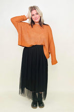 Load image into Gallery viewer, Zenana Mesh Pleated Maxi Skirt