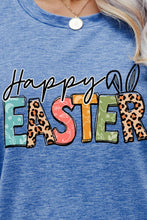 Load image into Gallery viewer, HAPPY EASTER Graphic Round Neck Tee Shirt