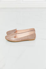 Load image into Gallery viewer, Forever Link Rhinestone Round Toe Flats in Rose Gold