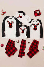 Load image into Gallery viewer, Reindeer Graphic Top and Plaid Pants Set