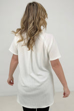 Load image into Gallery viewer, Zenana Melage Baby Waffle Short Sleeve Top