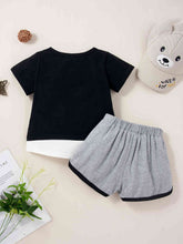 Load image into Gallery viewer, Round Neck Short Sleeve T-Shirt and Shorts Set
