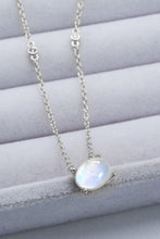 Load image into Gallery viewer, Geometric Moonstone Pendant Necklace