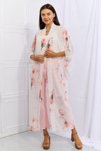 Load image into Gallery viewer, OneTheLand Pick Me Floral Chiffon Kimono Cardigan