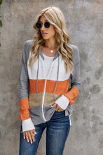 Load image into Gallery viewer, Zip-Up Raglan Sleeve Openwork Hooded Cardigan