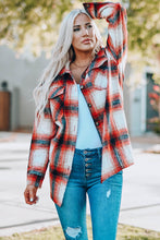 Load image into Gallery viewer, Double Take Plaid Button Up Shirt Jacket with Pockets
