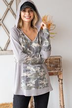Load image into Gallery viewer, Hopely Long Sleeve Hoodie with Contrasted Detailing