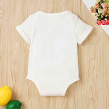 Load image into Gallery viewer, Slogan Graphic Round Neck Short Sleeve Bodysuit
