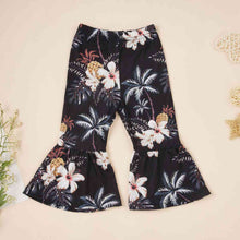 Load image into Gallery viewer, HELLO SUMMER Graphic Top and Floral Flare Pants Set