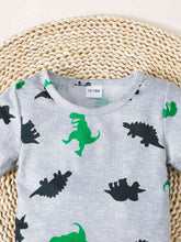 Load image into Gallery viewer, Dinosaur Print Round Neck Tee