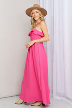 Load image into Gallery viewer, White Birch What In Carnation Full Size Shirred Sleeveless Dress