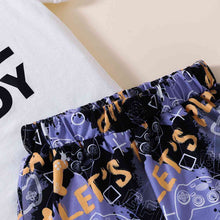 Load image into Gallery viewer, Kids DADDY'S COOL BUDDY Graphic Tee and Printed Shorts Set