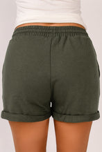 Load image into Gallery viewer, Drawstring Waist Cuffed Shorts