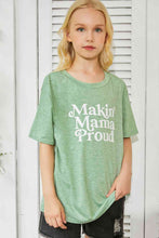 Load image into Gallery viewer, Girls Letter Graphic Dropped Shoulder T-Shirt