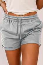 Load image into Gallery viewer, Drawstring Waist Cuffed Shorts