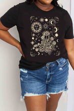 Load image into Gallery viewer, Simply Love Full Size Celestial Graphic Short Sleeve Cotton Tee