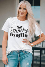 Load image into Gallery viewer, Spooky Mama Halloween Bat Graphic Tee