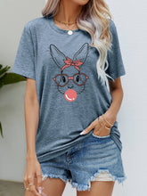Load image into Gallery viewer, Easter Bunny Graphic Round Neck T-Shirt