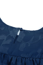 Load image into Gallery viewer, Floral Textured Ruffled Half Sleeve Babydoll Top