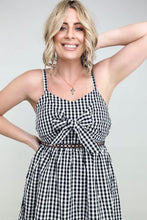 Load image into Gallery viewer, White Birch Sleeveless Plaid Woven Dress