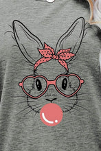Load image into Gallery viewer, Easter Bunny Graphic Round Neck T-Shirt