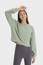 Load image into Gallery viewer, Textured Dropped Shoulder Sports Top