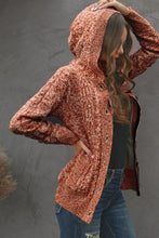 Load image into Gallery viewer, Long Sleeve Button-Up Hooded Cardigans