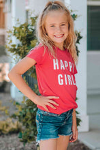 Load image into Gallery viewer, Girls Letter Graphic Short Sleeve T-Shirt