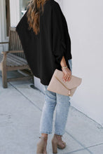 Load image into Gallery viewer, V Neck 3/4 Sleeve High Low Hem Shirt