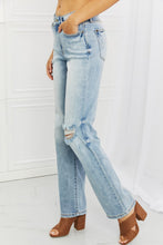 Load image into Gallery viewer, Judy Blue Natalie Full Size Distressed Straight Leg Jeans