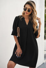 Load image into Gallery viewer, Ruffled Sleeve Shift Dress