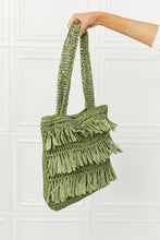 Load image into Gallery viewer, Fame The Last Straw Fringe Straw Tote Bag