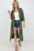 Load image into Gallery viewer, Jade By Jane Draped Front Long Body Jacket
